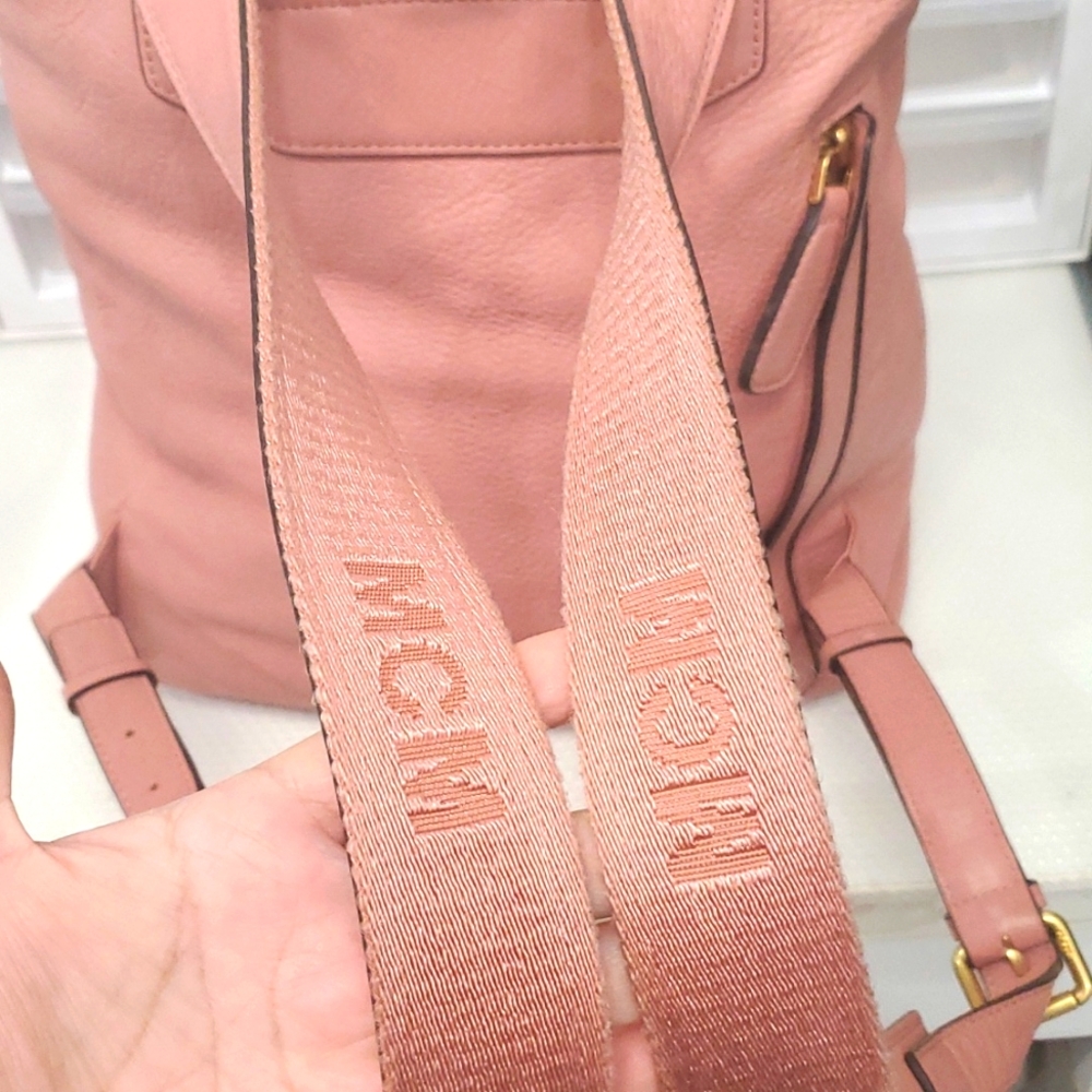 🇮🇹VERY RARE MCM Pink Leather Large Backpack - Picture 6 of 16
